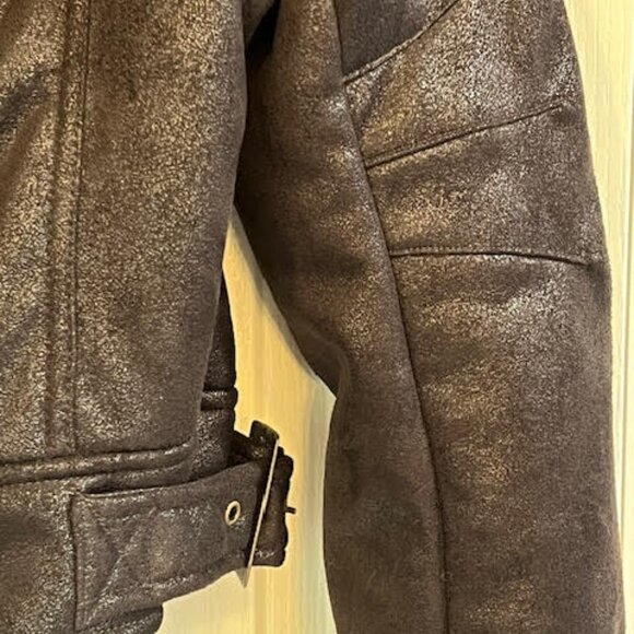 Faux Shearling Moto jacket - Picture 7 of 9